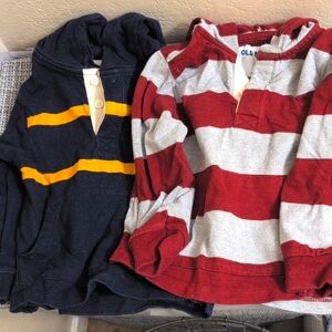Old Navy 2T boys hoodie henleys